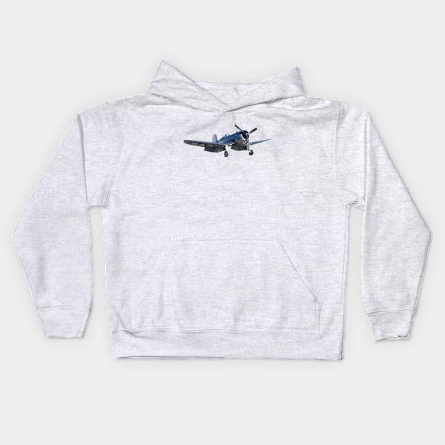 F4U Corsair (front print) Kids Hoodie by Doc Dakota's Trading Post